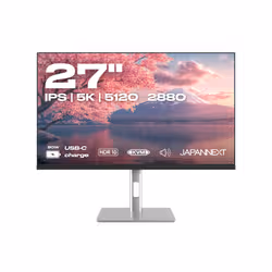 JAPANNEXT JN-IPS275K-HSPC9 Monitor PC 68,6 cm (27") 5120 x 2880 Pixel 5K Ultra HD LED Nero, Argento - Vista aggiuntiva 2