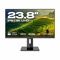 JAPANNEXT JN-IPS2380UHDR-C65W-HSP Monitor PC 60,5 cm (23.8") 3840 x 2160 Pixel 4K Ultra HD LED Nero - Vista aggiuntiva 3