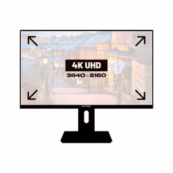 JAPANNEXT JN-IPS2380UHDR-C65W-HSP Monitor PC 60,5 cm (23.8") 3840 x 2160 Pixel 4K Ultra HD LED Nero - Vista aggiuntiva 4