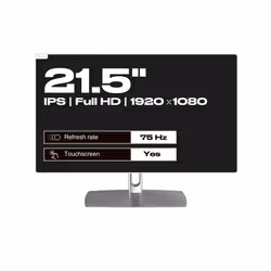 JAPANNEXT JN-IPS2152FHDR-C65W-FLD-T Monitor PC 54,6 cm (21.5") 1920 x 1080 Pixel Full HD LED Touch screen Grigio - Vista aggiuntiva 6