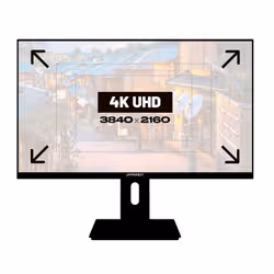 JAPANNEXT JN-IPS270UHD60F Monitor 27 pollici 4K UHD IPS Nero - Vista aggiuntiva 4