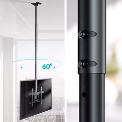 ONKRON N2L-B Supporto TV a parete 2,03 m (80") Nero - Vista aggiuntiva 7