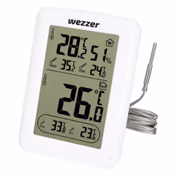 Levenhuk Weezer SN10, Termometro da ambiente elettronico, Interno, Digitale, Bianco, Plastica, Tavolo