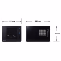 Silverstone SG05-LITE Cubo Nero - Vista aggiuntiva 6