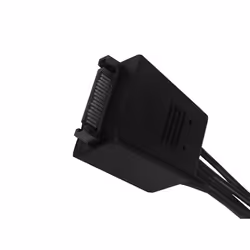 Silverstone CP06-E4 cavo SATA 0,19 m Nero - Vista aggiuntiva 4