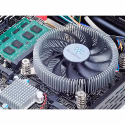 Silverstone SST-NT07-115X sistema di raffreddamento per computer Circuiti integrati Refrigeratore 8 cm Nero, Metallico - Vista aggiuntiva 7