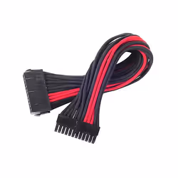 Silverstone SST-PP07-MBBR, 0,3 m, ATX (24-pin), Femmina, Nero, Rosso