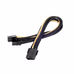 Silverstone SST-PP07-PCIBG, 0,25 m, PCI-E (6+2 pin), Femmina, Nero, Oro