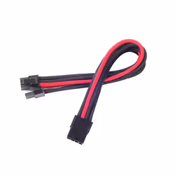 Silverstone SST-PP07-PCIBR, 0,25 m, PCI-E (6+2 pin), Femmina, Nero, Rosso
