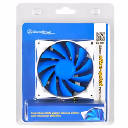 Silverstone FQ91 Case per computer Ventilatore 9,2 cm Blu, Bianco - Vista aggiuntiva 5