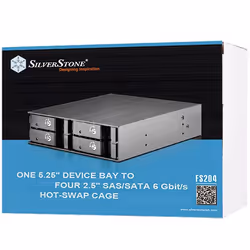 Silverstone FS204 array di dischi 0 TB Nero - Vista aggiuntiva 6