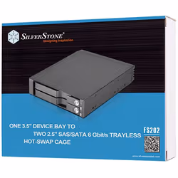 Silverstone SST-FS202B pannello drive bay Nero - Vista aggiuntiva 6