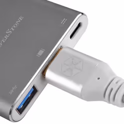 Silverstone SST-EP08C replicatore di porte e docking station per laptop USB 3.2 Gen 1 (3.1 Gen 1) Type-C Antracite - Vista aggiuntiva 4
