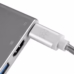 Silverstone SST-EP08C replicatore di porte e docking station per laptop USB 3.2 Gen 1 (3.1 Gen 1) Type-C Antracite - Vista aggiuntiva 5