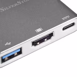 Silverstone SST-EP08C replicatore di porte e docking station per laptop USB 3.2 Gen 1 (3.1 Gen 1) Type-C Antracite - Vista aggiuntiva 6