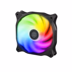 Silverstone Air Blazer 120R, Ventilatore, 12 cm, Nero, Translucent
