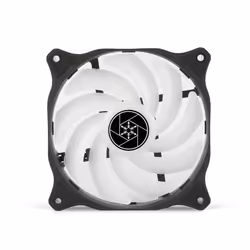 Silverstone Air Blazer 120R Case per computer Ventilatore 12 cm Nero, Translucent