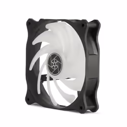 Silverstone Air Blazer 120R Case per computer Ventilatore 12 cm Nero, Translucent