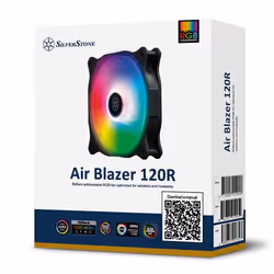 Silverstone Air Blazer 120R Case per computer Ventilatore 12 cm Nero, Translucent - Vista aggiuntiva 7
