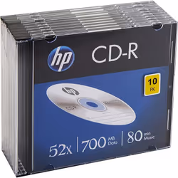 HP CRE00085, 52x, CD-R, 700 MB, 10 pz