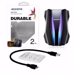ADATA HD770G disco rigido esterno 2 TB 2.5" 3.2 Gen 1 (3.1 Gen 1) Nero - Vista aggiuntiva 7