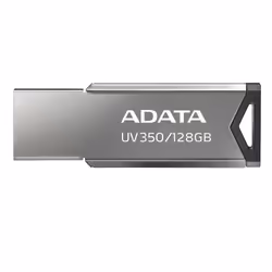 ADATA UV350, 128 GB, USB tipo A, 3.2 Gen 1 (3.1 Gen 1), 100 MB/s, Senza coperchio, Argento