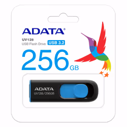 ADATA UV128 unità flash USB 256 GB USB tipo A 3.2 Gen 1 (3.1 Gen 1) Nero, Blu - Vista aggiuntiva 4