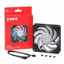 XPG VENTO PRO 120 PWM Case per computer Ventilatore 12 cm Nero, Bianco 1 pz - Vista aggiuntiva 5
