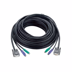ATEN 30ft PS/2, 10 m, PS/2, PS/2, VGA, Nero, 10,2 cm