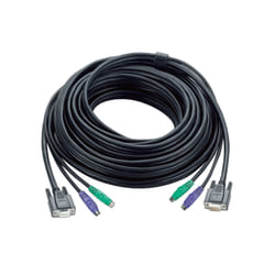 ATEN 30ft PS/2 cavo per tastiera, video e mouse Nero 10 m