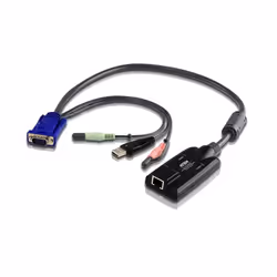 ATEN Adattatore KVM USB VGA/Audio Virtual Media, USB, USB, VGA, Multicolore, RJ-45, 1 x RJ-45