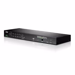 ATEN Switch KVM over IP PS/2-USB VGA a 16 porte per 1 accesso condiviso locale/remoto, 2048 x 1536 Pixel, Collegamento ethern ...