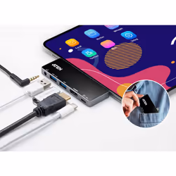 ATEN Dock da viaggio USB-C con alimentazione pass-through - Vista aggiuntiva 5