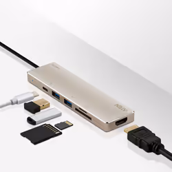 ATEN Mini dock multiporta USB-C con alimentazione pass-through - Vista aggiuntiva 4
