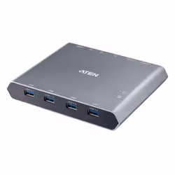 ATEN Interruttore Dock KVM a 2 porte 4K DisplayPort USB-C con passaggio di alimentazione, 3840 x 2160 Pixel, 4K Ultra HD, Arg ...