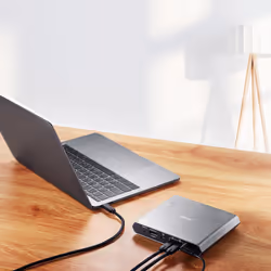 ATEN Interruttore Dock KVM a 2 porte 4K DisplayPort USB-C con passaggio di alimentazione - Vista aggiuntiva 5
