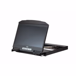 ATEN CL3800NW console a rack 47 cm (18.5") 1920 x 1080 Pixel Metallo, Plastica Nero 1U - Vista aggiuntiva 2