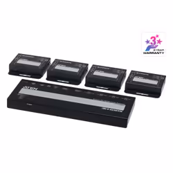 ATEN VS1824KIT-AT-G, HDMI, 2x HDMI, 4096 x 2160 Pixel, Nero, Metallo, 4K Ultra HD