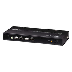 ATEN Switch KVMP a 2 porte USB 4K HDMI con doppio display (cavi inclusi)