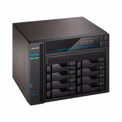 Asustor Lockerstor 10 AS6510T NAS Tower Intel Atom® C3538 8 GB DDR4 0 TB ADM Nero - Vista aggiuntiva 5