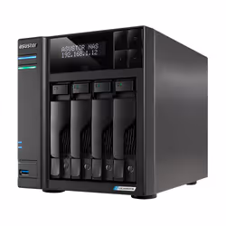 Asustor LOCKERSTOR 4 Gen2 (AS6704T) NAS Desktop Intel® Celeron® N N5105 4 GB DDR4 0 TB ADM Nero - Vista aggiuntiva 5