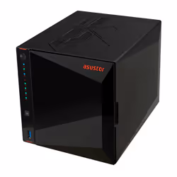 Asustor AS5404T server NAS e di archiviazione Intel® Celeron® N5105 4 GB DDR4 0 TB ADM Nero - Vista aggiuntiva 4