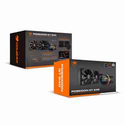 COUGAR Gaming POSEIDON-GT 240 Case per computer Raffreddatore di liquidi tutto in uno 12 cm Nero 1 pz - Vista aggiuntiva 7