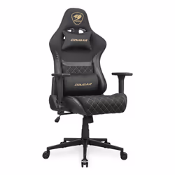 COUGAR Gaming Armor One V2 Gold F Sedia per gaming universale Sedia imbottita tappezzata Nero, Oro - Vista aggiuntiva 3