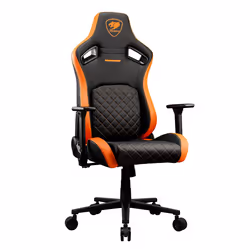 COUGAR Gaming CGR-DFL Sedia da gaming per PC Sedia imbottita tappezzata Nero, Arancione - Vista aggiuntiva 4