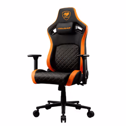 COUGAR Gaming CGR-DFL Sedia da gaming per PC Sedia imbottita tappezzata Nero, Arancione - Vista aggiuntiva 5