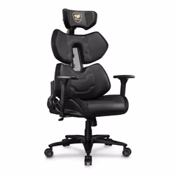 COUGAR Gaming Terminator Elite Gold Sedia da gaming per PC Seduta imbottita Nero, Oro