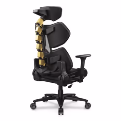 COUGAR Gaming Terminator Elite Gold Sedia da gaming per PC Seduta imbottita Nero, Oro - Vista aggiuntiva 4