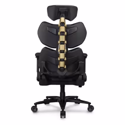 COUGAR Gaming Terminator Elite Gold Sedia da gaming per PC Seduta imbottita Nero, Oro - Vista aggiuntiva 5