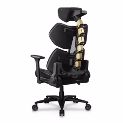 COUGAR Gaming Terminator Elite Gold Sedia da gaming per PC Seduta imbottita Nero, Oro - Vista aggiuntiva 6